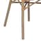 Flash Furniture Lourdes Thonet French Bistro Stacking Chair w/Arms, Natural/Wht PE Rattan and Bamboo Print Alum Frm SDA-AD642002A-NATWH-LTNAT-GG - alternate 4